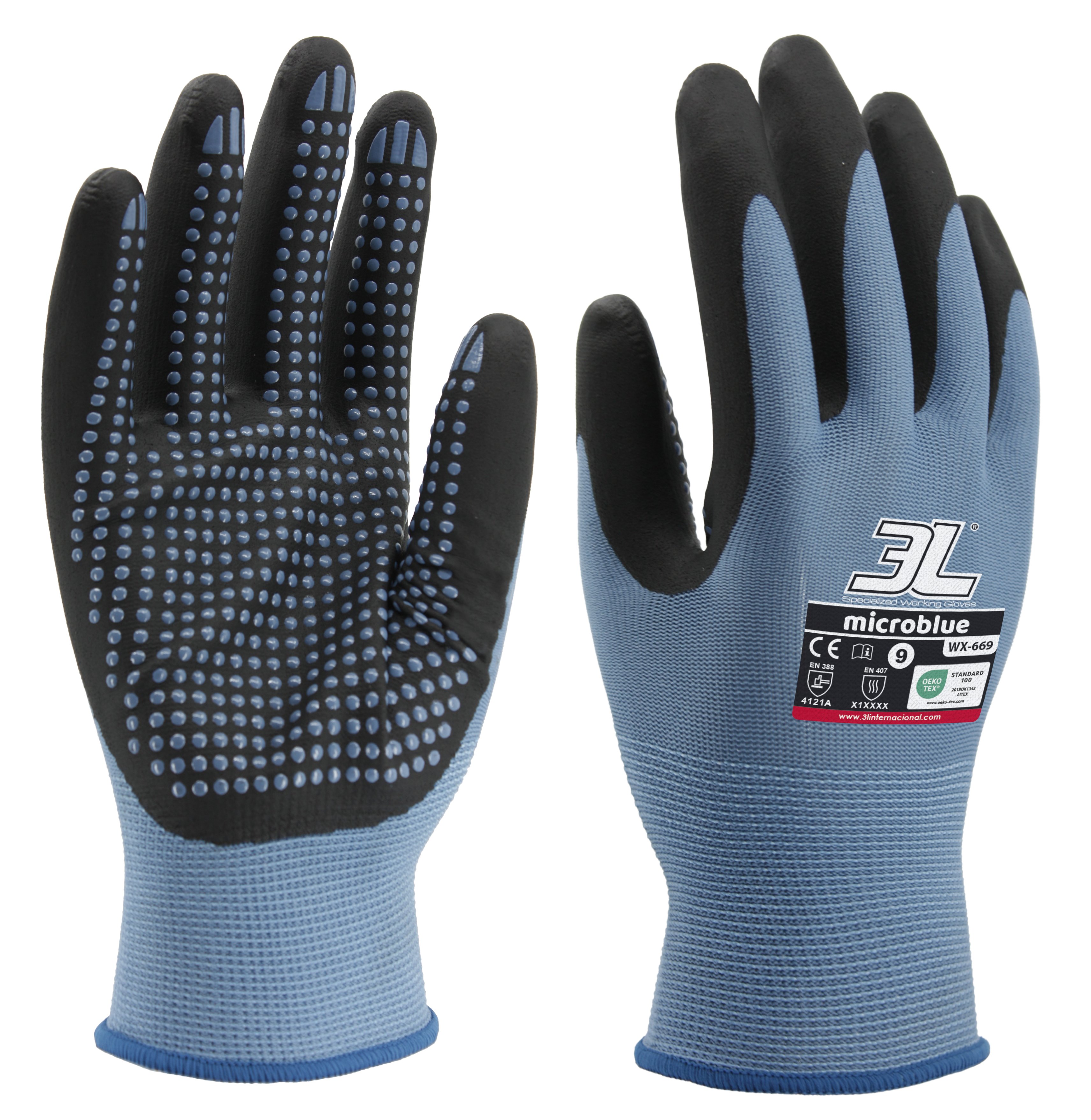 Guante MICROBLUE